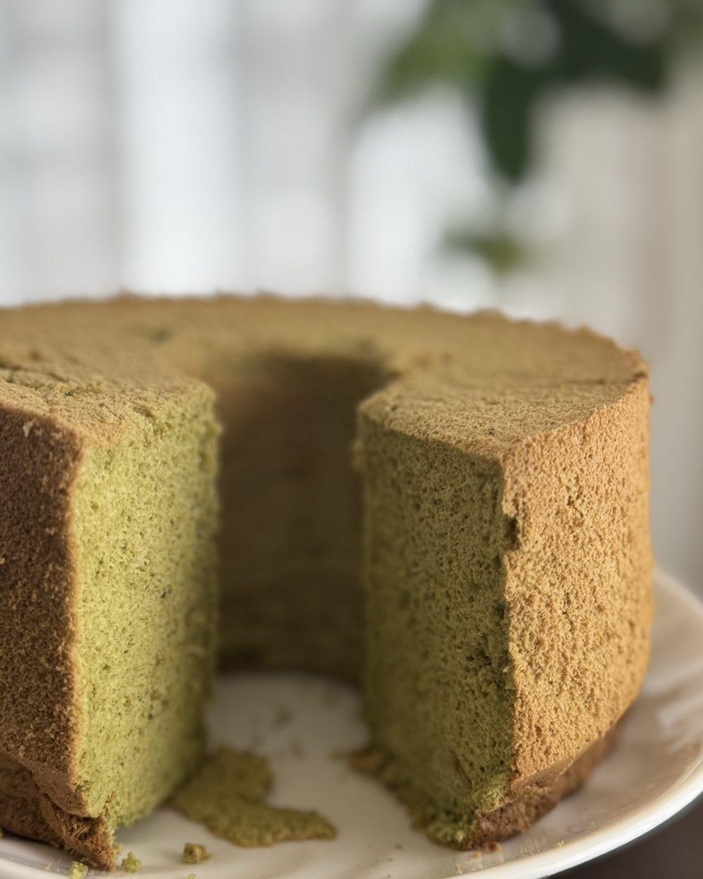 塩麹シフォンケーキ（抹茶Ver.）